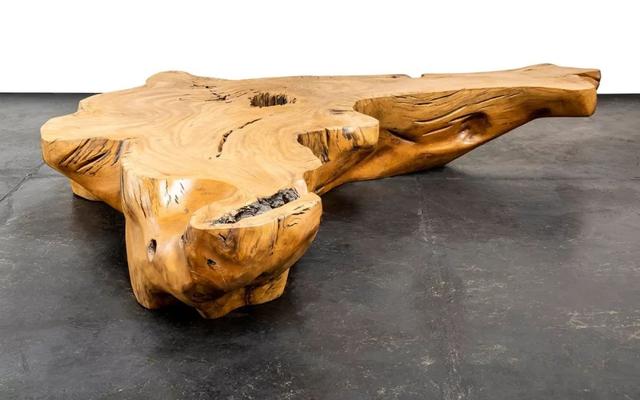 He used discarded wood to make the most beautiful furniture