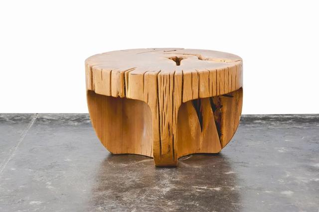 He used discarded wood to make the most beautiful furniture