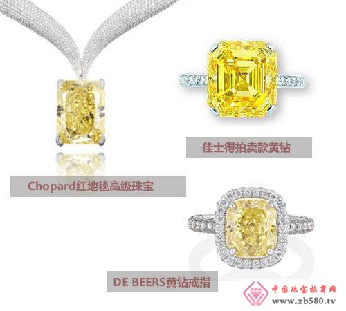 DE BEERS Pillow-shaped Yellow Diamond Ring