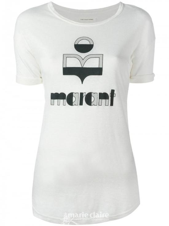 ISABEL MARANT Ã©TOILE Logo Print T-shirt $220