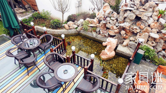 Outdoor furniture yard
