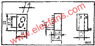 CL102 decimal display structure size circuit diagram 