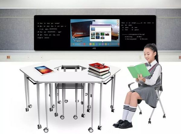 Smart learning desks and chairs Interactive classroom desks and chairs