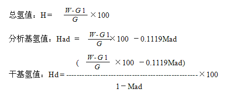 Hydrogen meter formula