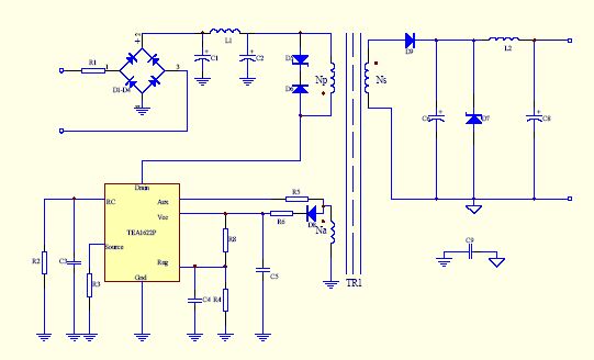 Transformer auxiliary winding feedback