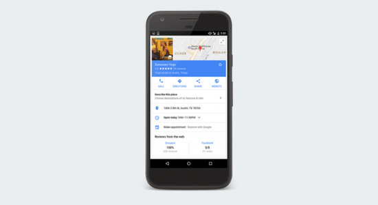 Google Maps now allows users to book fitness classes