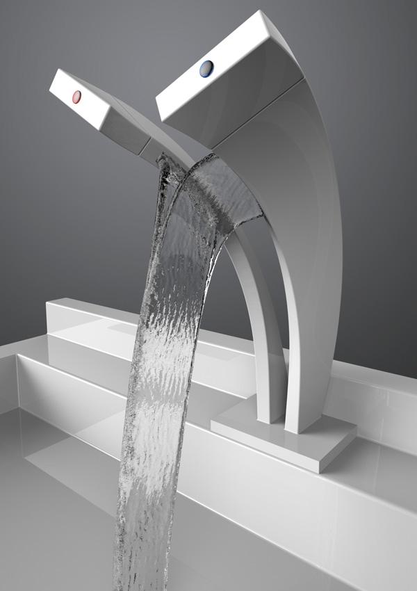 Faucet can be so beautiful Home 24-hour waterfall