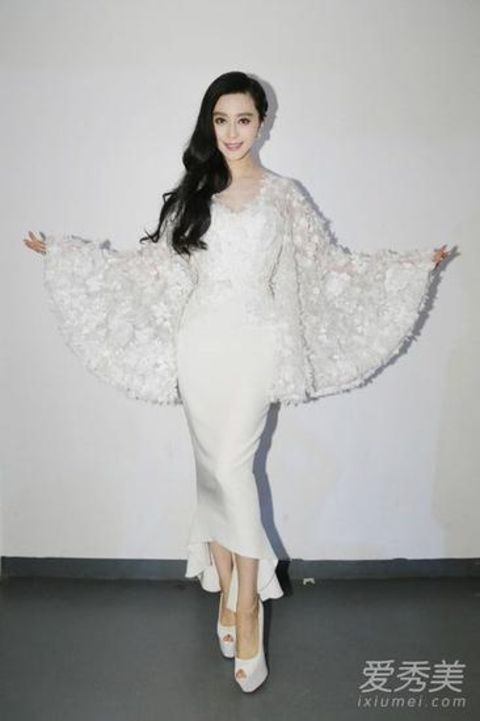 Fan Bingbing in a white dress