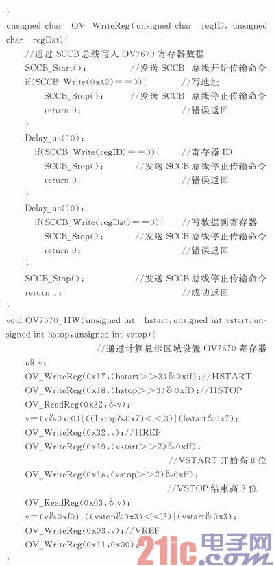 Low-end video surveillance system based on STM32F407 and OV7670