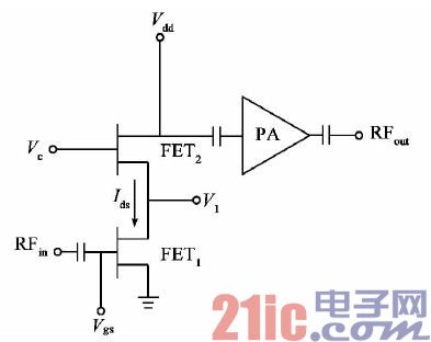 Figure 1 Gain control circuit topology