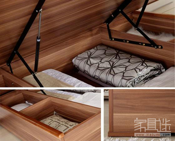 Evaluation: urban couple new favorite A home solid wood pneumatic high box bed