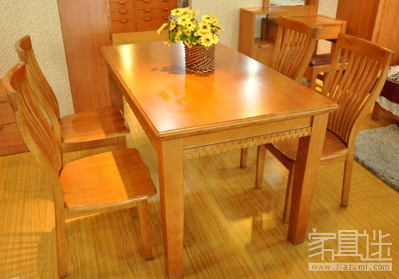 Oak furniture is scratch resistant