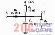 Vibration detection circuit diagram