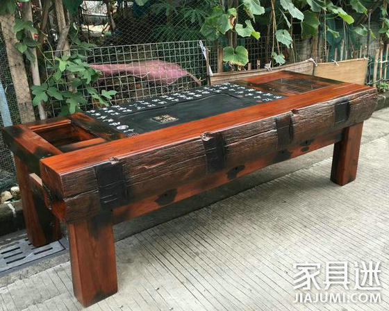 Conch hole large plate keel tea table