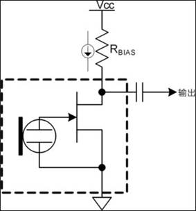 Electrical model of an electret microphone