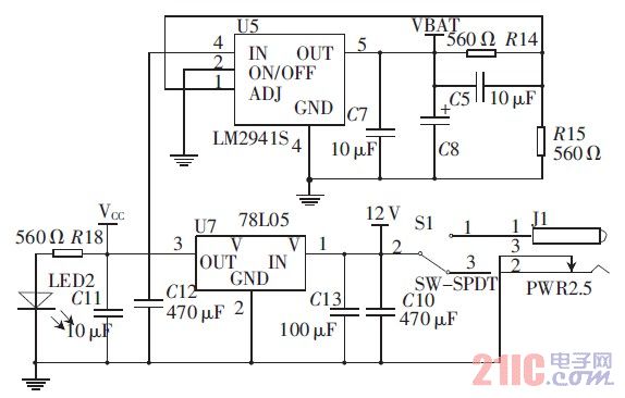 Figure 5 power connection circuit diagram