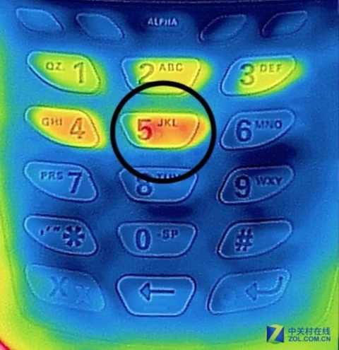 Ordinary password can be cracked by thermal image