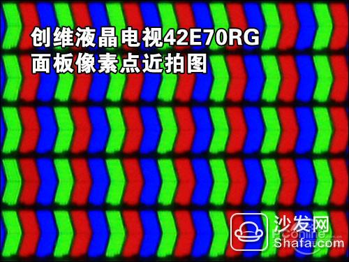 åˆ›ç»´42E70RGé¢æ¿åƒç´ ç‚¹è¿‘æ‹å›¾