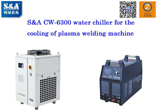 For the cooling of plasma welding machine, the customer chooses S&A CW-6300 water chiller once again