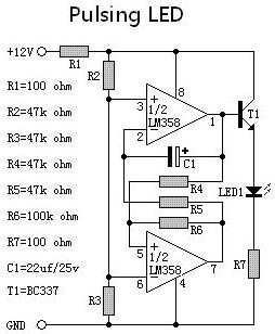 Figure 4 Schematic diagram of the breathing lamp circuit