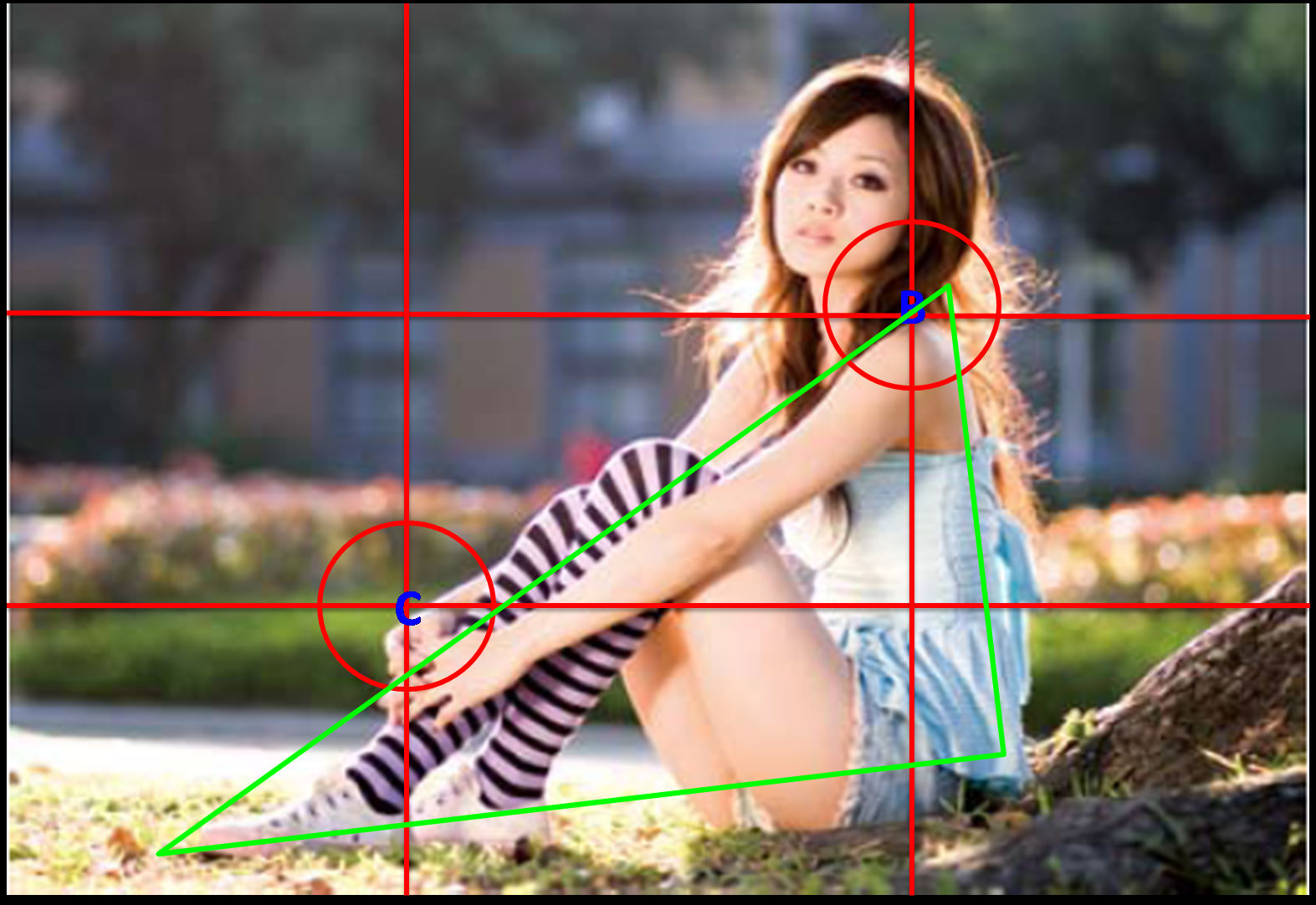Triangle composition picture