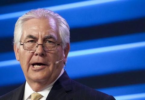 "Petroleum giant" ExxonMobil CEO Tillerson