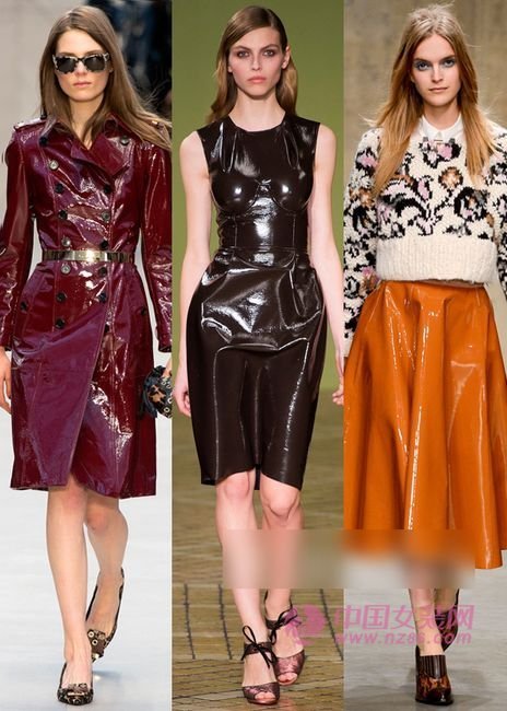 2013 Winter Fashion Items: Patent leather fashion (Figure 4) 2013冬壿µè¡Œå•å“:漆皮时装进行时 (图4)