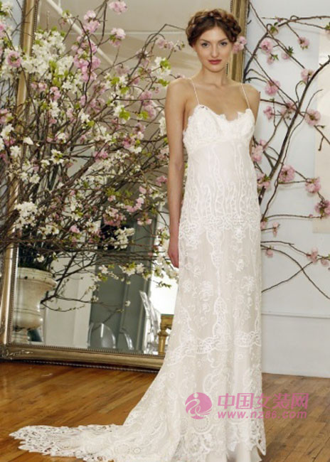 2015 wedding models trends: long strap (Figure 3) 2015婚纱款型趋势:åŠå¸¦é•¿æ¬¾(图3)