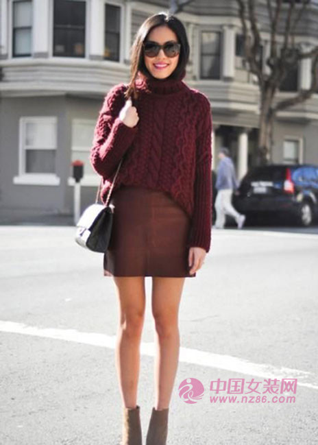 2015 early autumn single product fashion color fashion burgundy (Figure 3) 2015åˆç§‹å•哿µè¡Œè‰² 时尚酒红(图3)