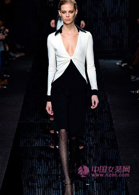 2015 autumn and winter women's mix and match trend black and white color (Figure 1) 2015秋冬女装混æè¶‹åŠ¿ 黑白é…色(图1)
