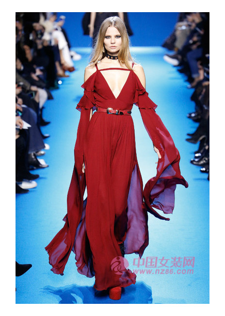 2016 autumn and winter women's fashion trend swaying red dress (Figure 5) 2016秋冬女装æµè¡Œè¶‹åŠ¿ 摇曳红裙(图5)