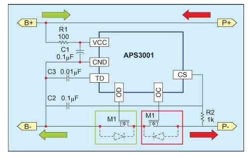 Figure 6: Lithium battery protection circuit