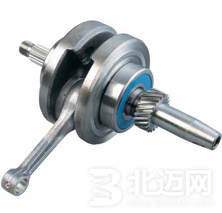 Motorcycle crankshaft, motorcycle, crankshaft