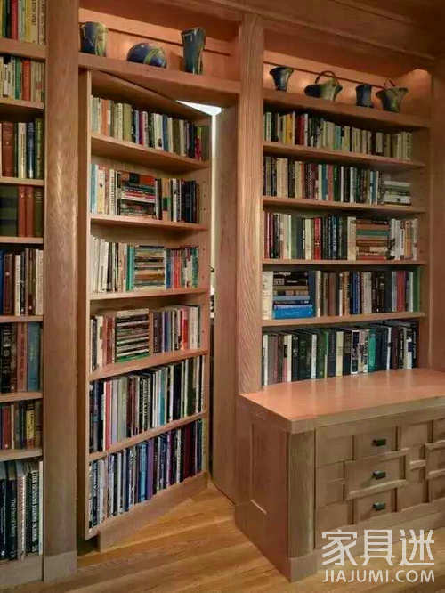 Bookshelf on the door