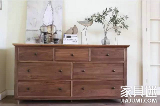 Black walnut chest of drawers