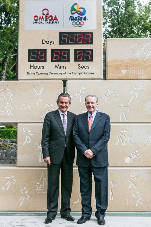 Omega countdown clock unveiling