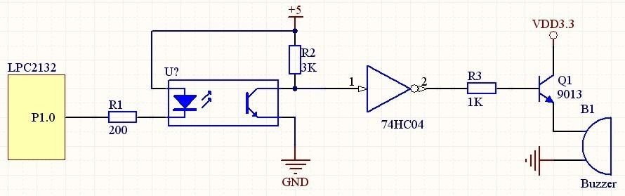 Figure 7 Alarm circuit.