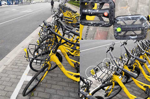 A row of OFO new bicycles placed on the east side of the intersection of Lianxi Road, Wuxing Road, Beicai. The pictures in this article are from Shangguan News.