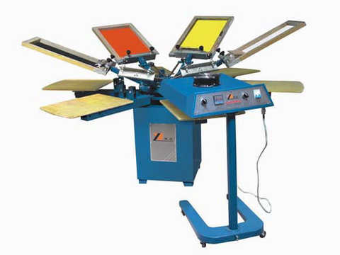 Wingspan Manual Rotary Multicolor Screen Printing Machine Clothing Sheet Screen Printing Machine