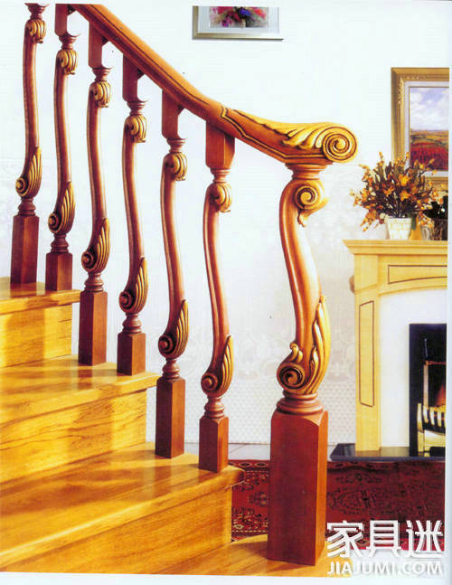 Rubber wood staircase