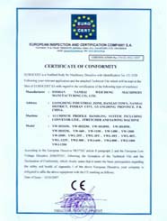 Passed the European Quality Standard Certification Enterprise Certificate