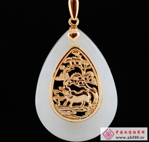 Metal inlaid jade technology has appeared in the spring and autumn