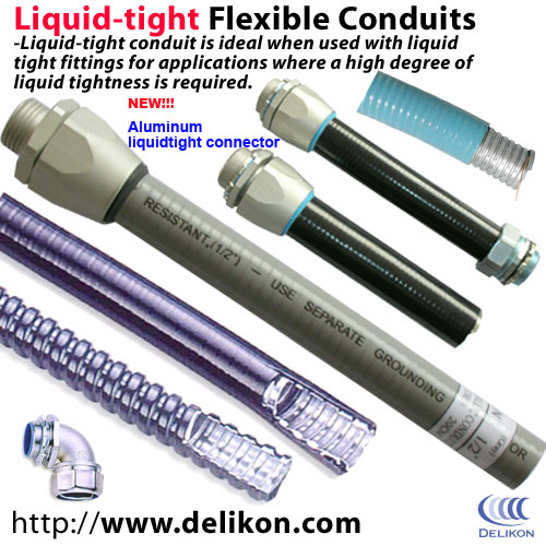 Electric liquidtight flexible metallic conduits