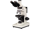 Transflective polarizing microscope