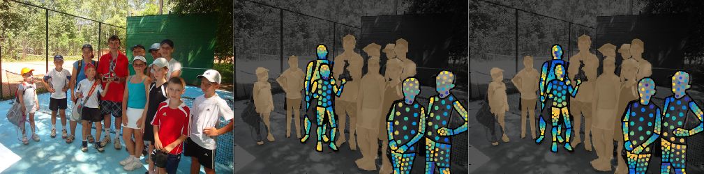 The collaboration between FAIR and INRIA proposes a new model of human pose estimation for human body 3D surface construction