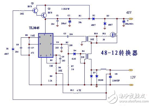 48v to 12v converter circuit diagram (five 48v to 12v converter circuit schematic diagram)