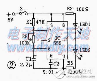 LED flashing light production tutorial