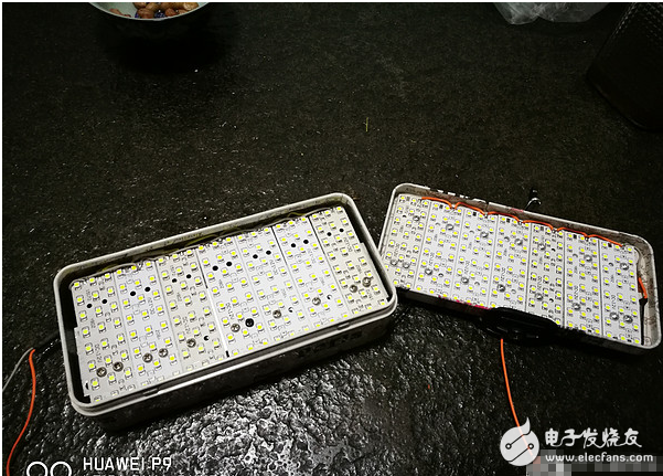 Homemade small led fill light steps