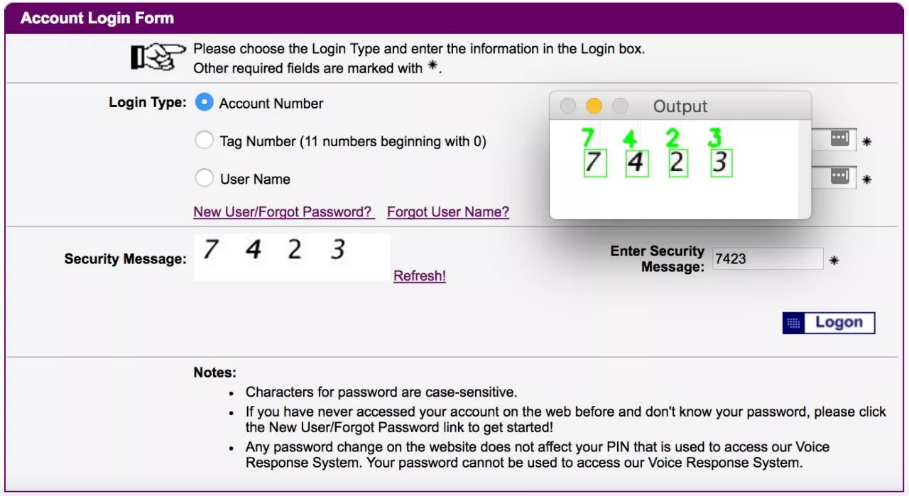 Briefly describes how to use machine learning to bypass the verification code of the E-ZPass New York website.