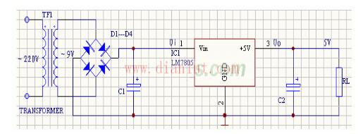 Power supply circuit diagram detailed _5v power supply circuit schematic